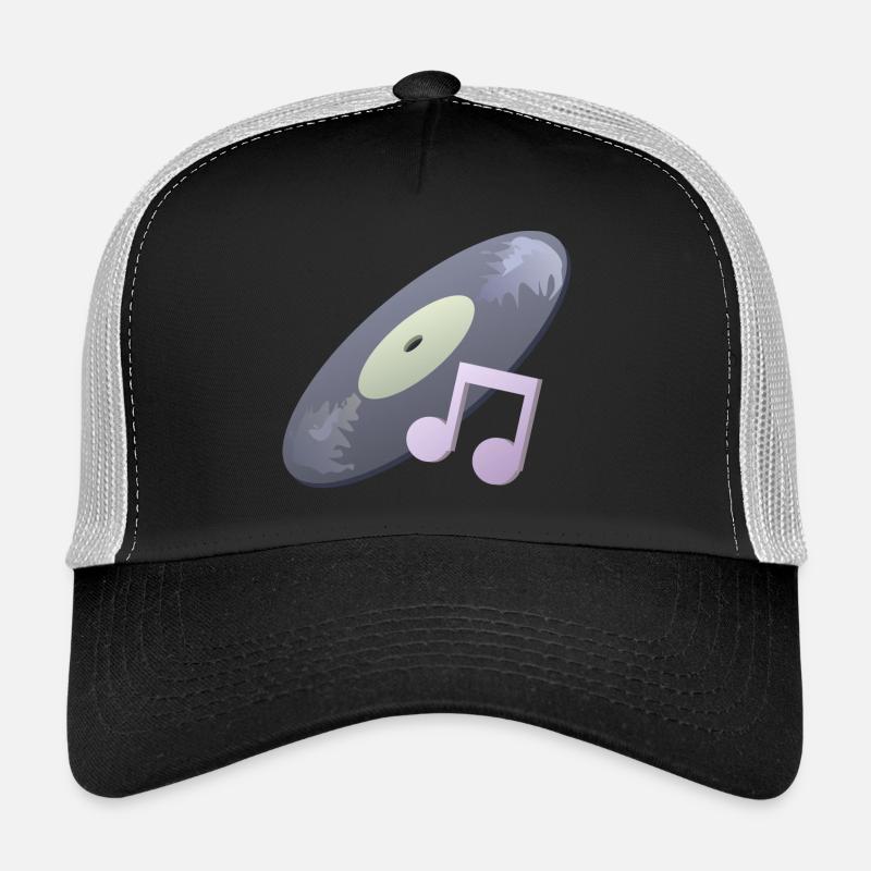 Schallplatte - Trucker Cap - Schwarz/Steingrau
