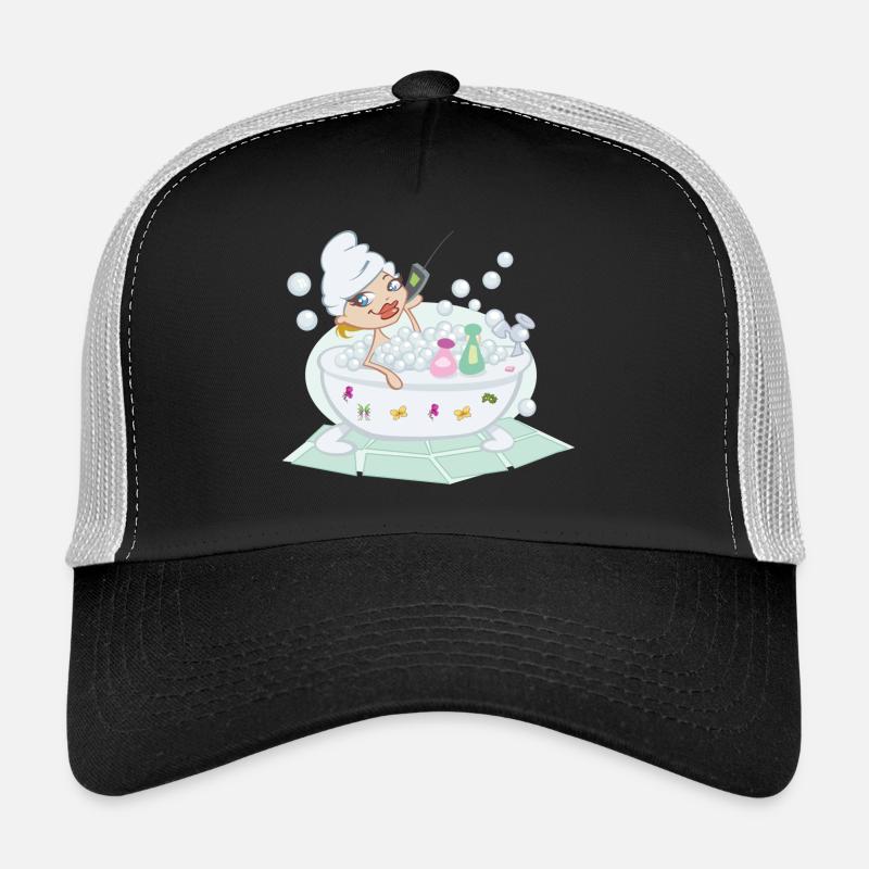 bath bath bathtub bathtub shower shower6 Trucker Cap