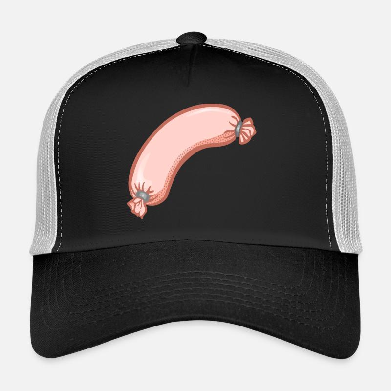 Wurst,esse,würstchen - Trucker Cap - Schwarz/Steingrau