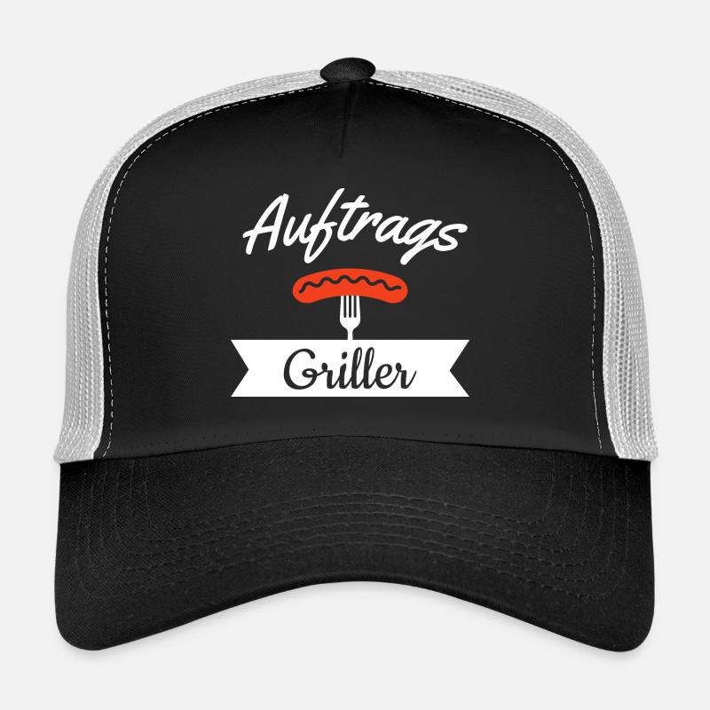 Auftrags Griller - Trucker Cap - Schwarz/Steingrau