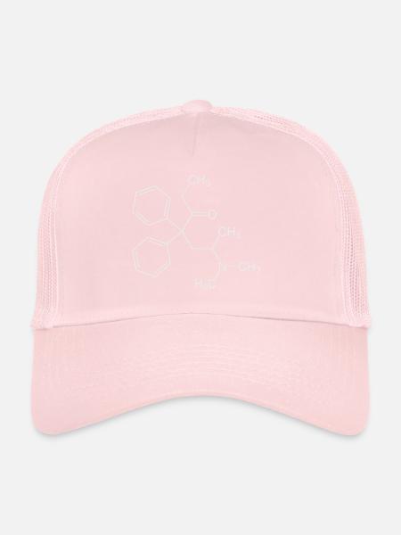 Methadone structural formula - Trucker Cap - pale pink - Front