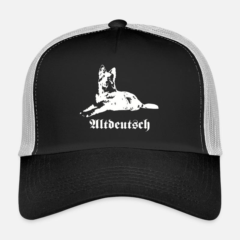 Altdeutscher Schäferhund - Trucker Cap - Schwarz/Steingrau