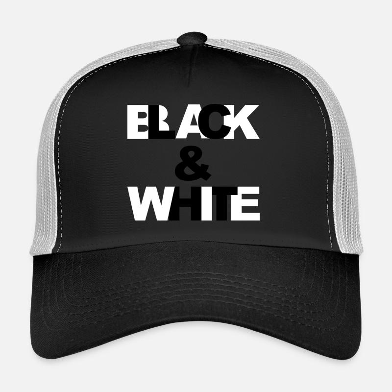 Black & White Casquette trucker 