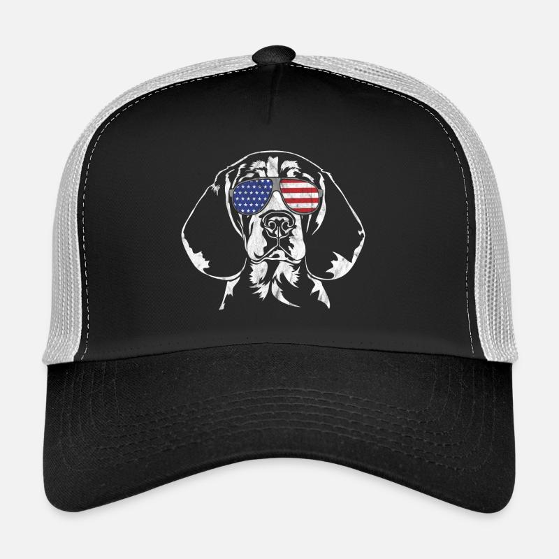 cru BEAGLE Amérique drapeau Casquette trucker 
