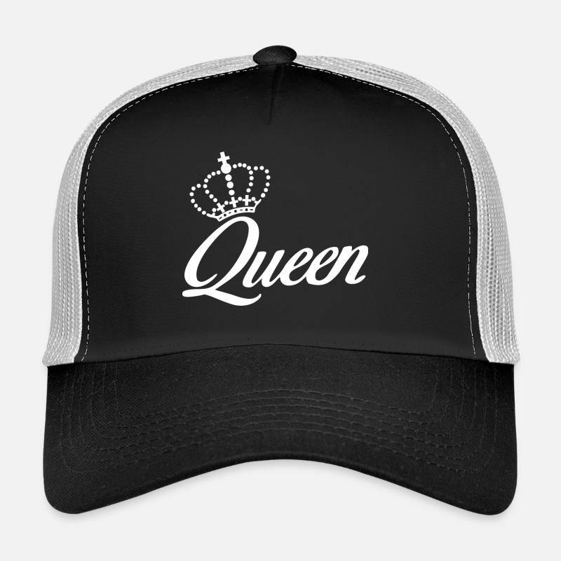 Königin - Trucker Cap - Schwarz/Steingrau