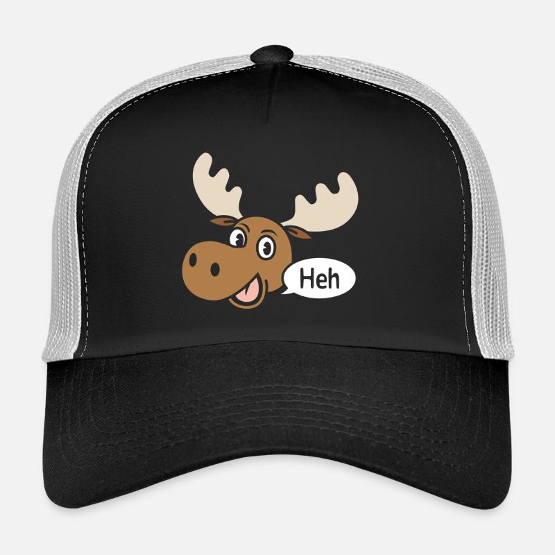 Amüsierter Elch Trucker Cap