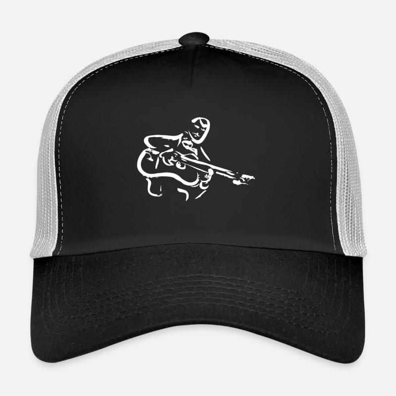DJANGO REINHARDT - Trucker Cap - Schwarz/Steingrau