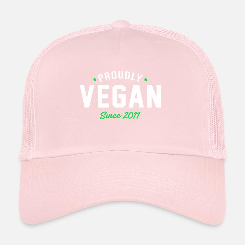 fierté végétalien depuis 2011 végétalien fier Casquette trucker 
