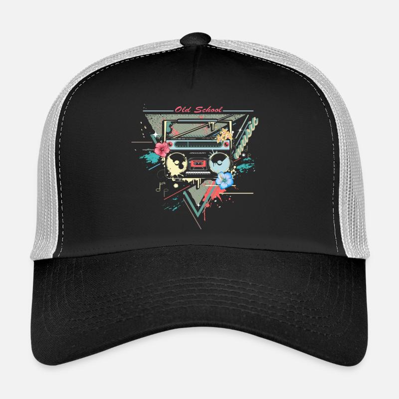 Ghettoblaster rétro graffiti Casquette trucker 