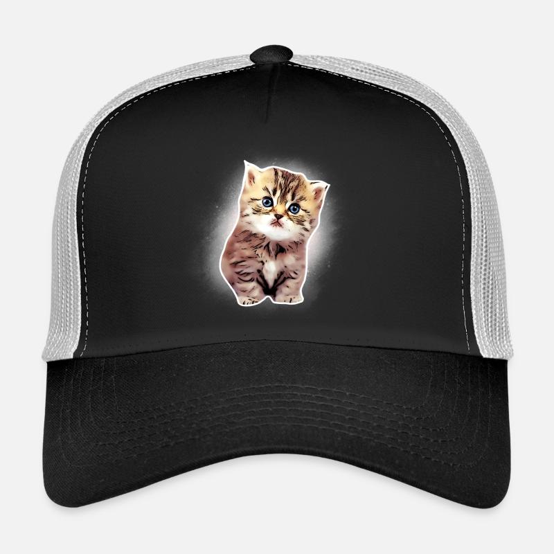 Bébé chat - Casquette trucker - noir/gris pierre