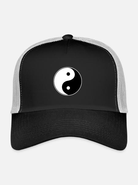 yin yang - Trucker Cap - Schwarz/Steingrau