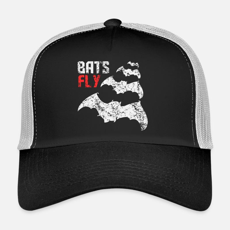 Bats Fly - Bat - Bat - Design - Trucker Cap - black/stone grey