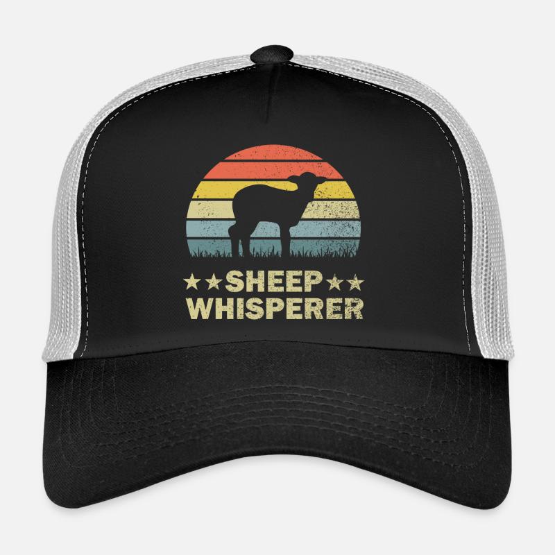 Schaf Schafe - Trucker Cap - Schwarz/Steingrau