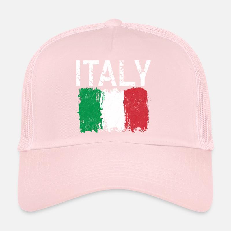 Italy Brushstroke Flag Trucker Cap