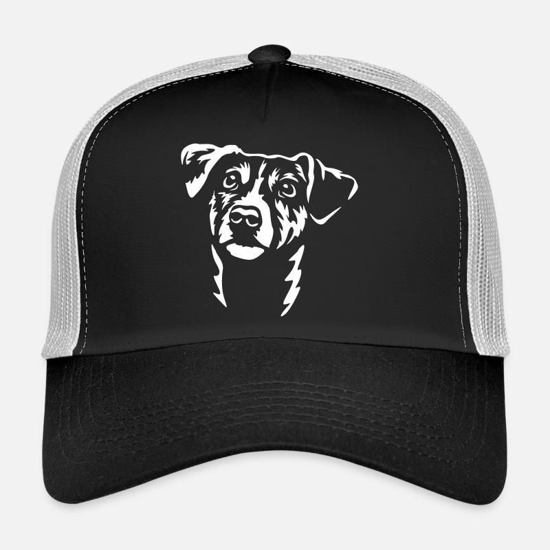 Tête de Jack Russel Terrier "Black Edition" Casquette trucker 