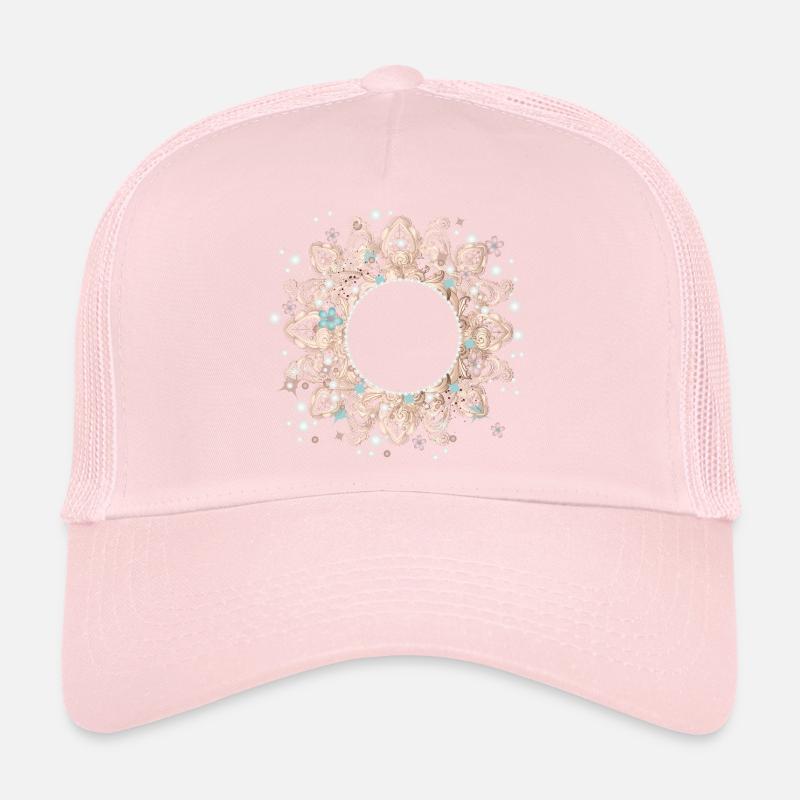 cadre imaginatif en dentelle délicate Casquette trucker 