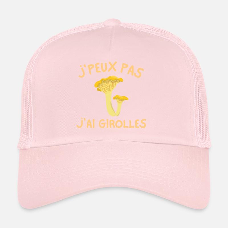 girolles, champignon, ramasseur de champignons Casquette trucker 