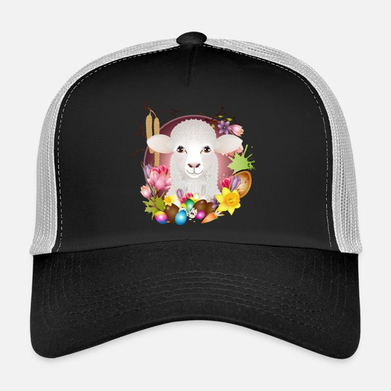 The sheep or lamb as a spring & Easter motif Trucker Cap