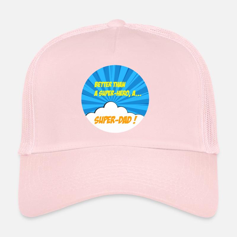 Super-papa, super-héros. Meilleur papa. BD comics Casquette trucker 
