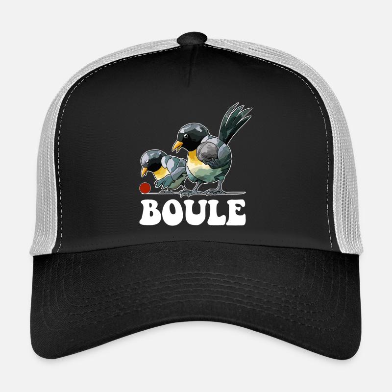 Boules de boules de boules pour pétanque Casquette trucker 