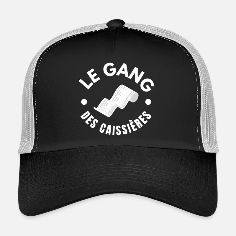 caissière, hôtesse de caisse, distribution Casquette trucker 