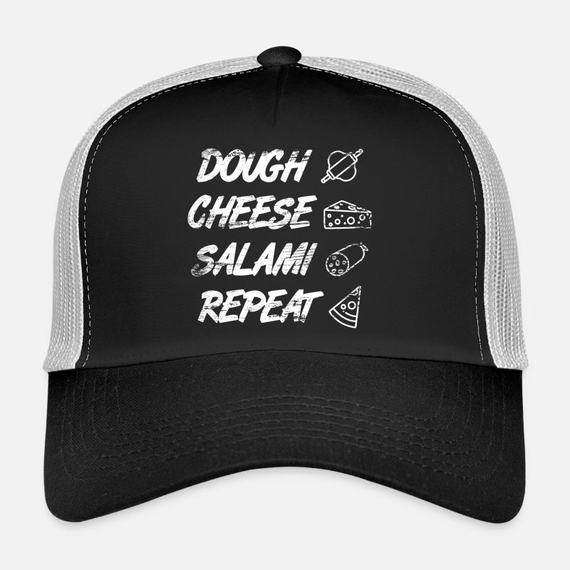 Pâte Fromage Salami Répéter Casquette trucker 