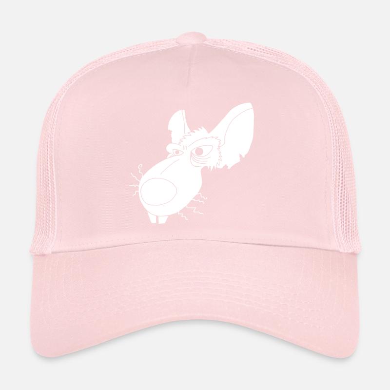 Rat d'égout blanc Casquette trucker 