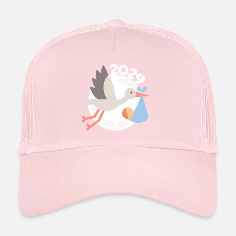 Cigogne avec bébé 2029 Casquette trucker 