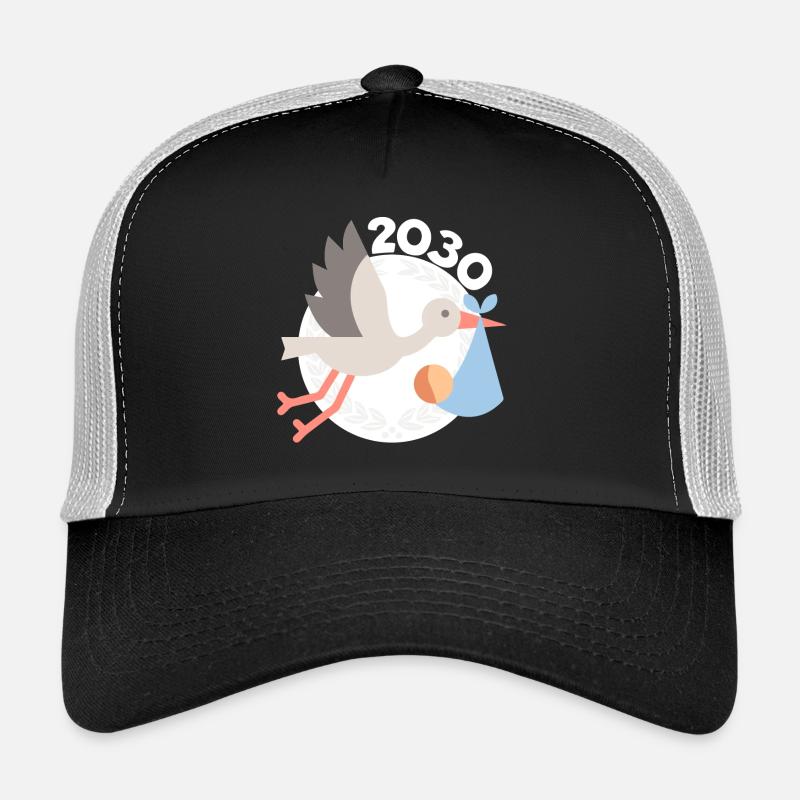Cigogne avec bébé 2030 Casquette trucker 