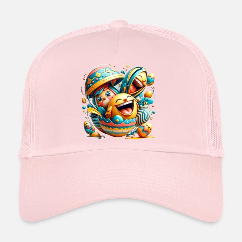 Easter graphic design in Mixed Dimensions style Trucker Cap