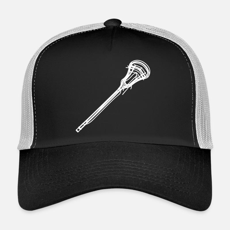 Lacrosse Racket Sketch Trucker Cap