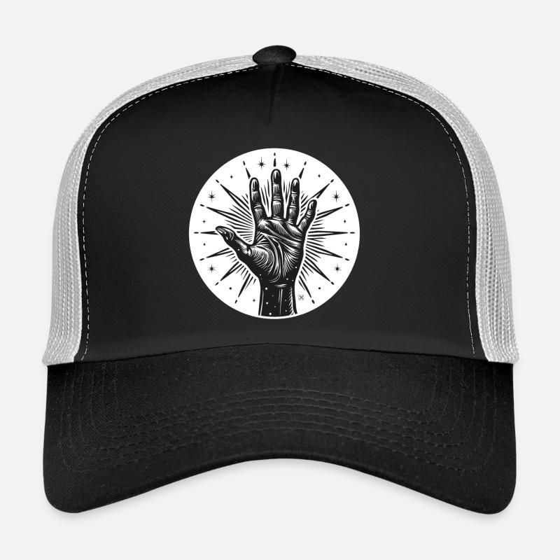 Main étoile avec flashs Casquette trucker 