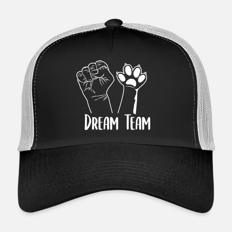 Dream Team - Trucker Cap - Schwarz/Steingrau