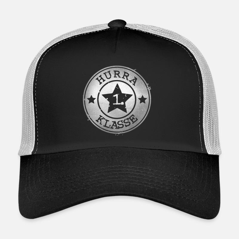 Hurrah 1st Class - Silver Badge with Star Trucker Cap