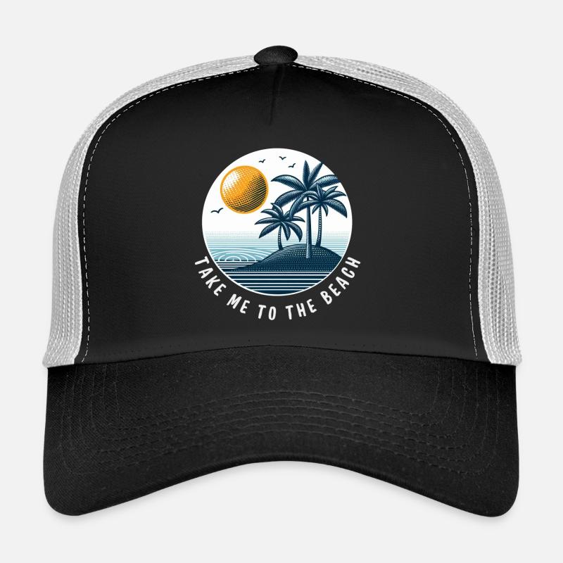 Take me to the Beach - Trucker Cap - black/stone grey
