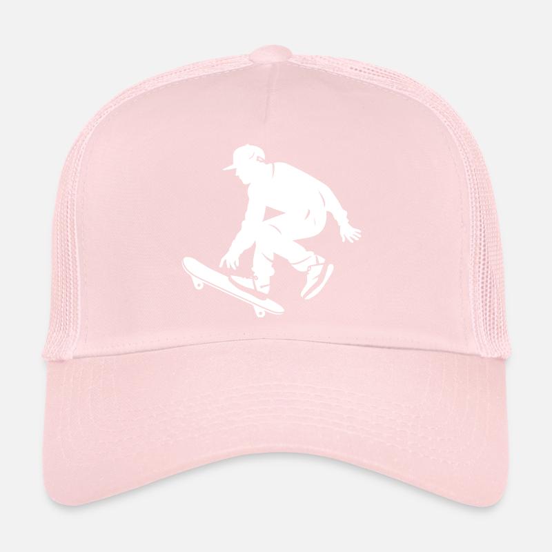 Skateboarding Boy Trucker Cap