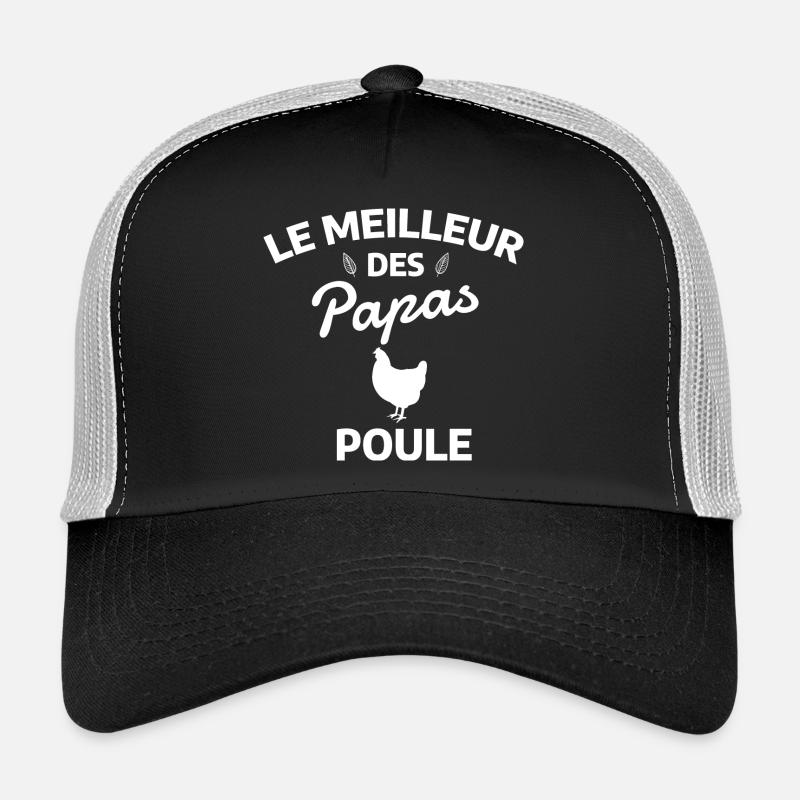 Das Beste von Papa-Hühnern - Trucker Cap - Schwarz/Steingrau