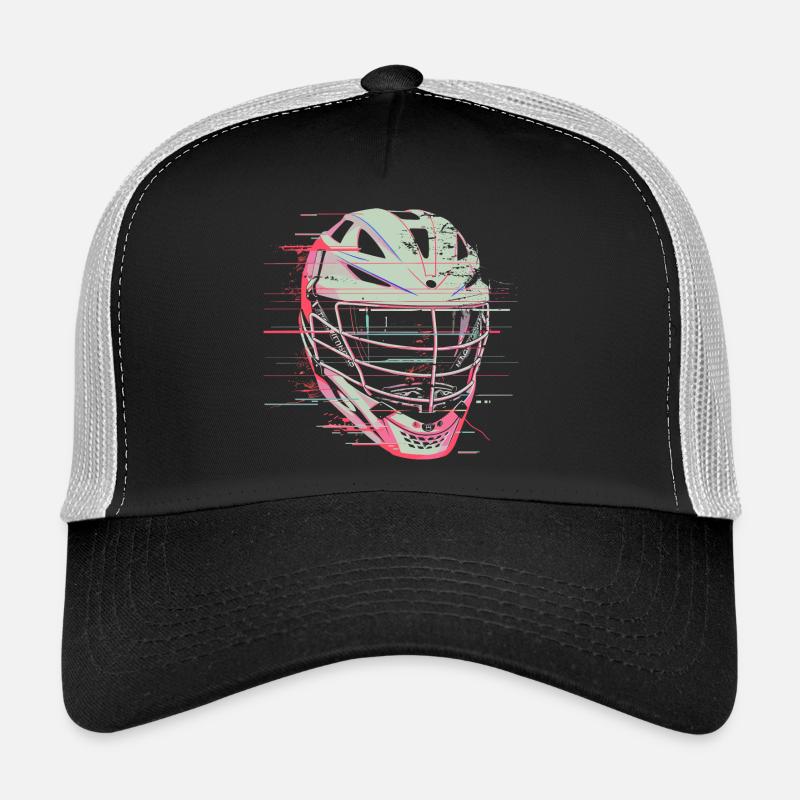Lacrosse Helmet Graphic Trucker Cap