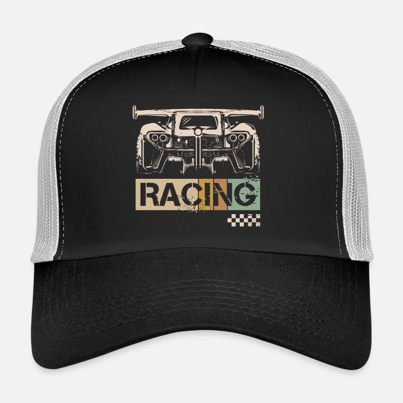 Voiture de course rétro tuner tuner course Casquette trucker 