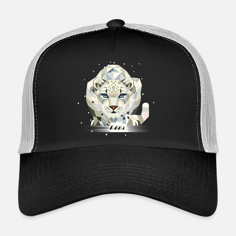 Léopard des neiges – une élégance forte dans la nature Casquette trucker 