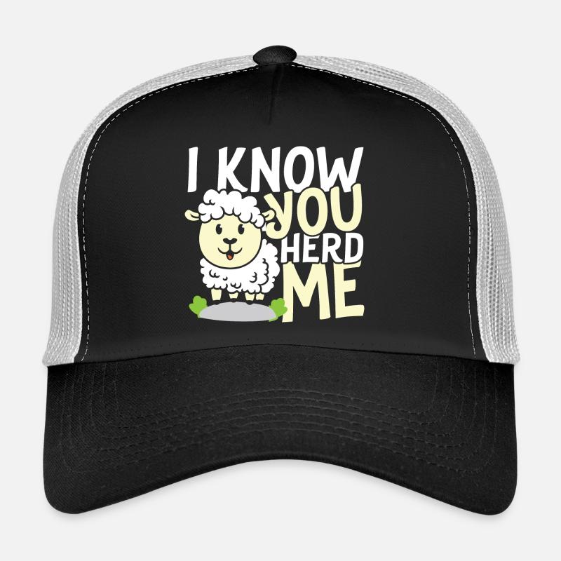I know you herd me sheep - Trucker Cap - Schwarz/Steingrau