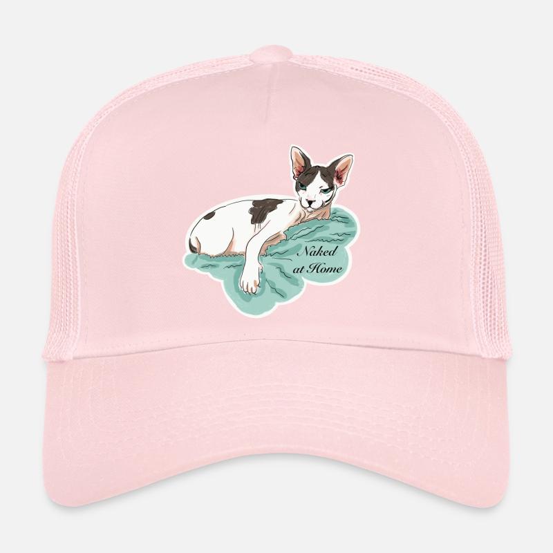 Sphynx nu à la maison Casquette trucker 