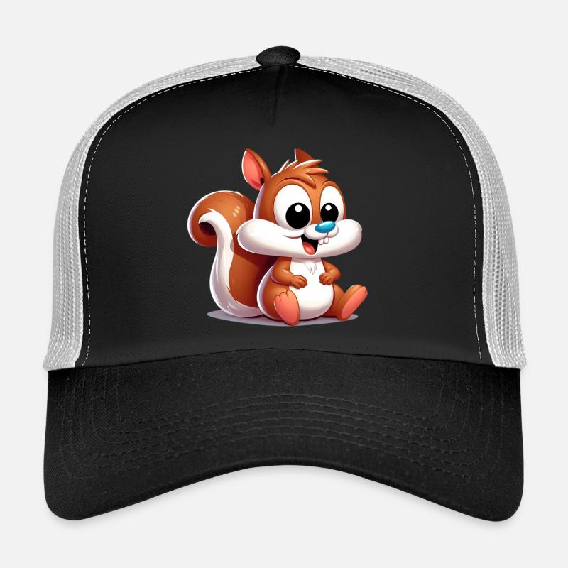 Squirrel - Trucker Cap - black/stone grey