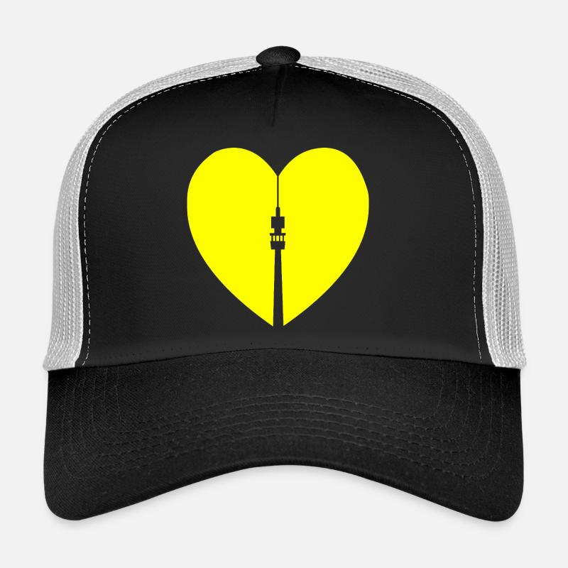 Dortmund mit Herz, Florianturm und Herz Design Trucker Cap