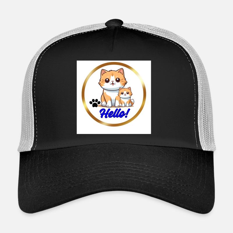 Hello - Trucker Cap - black/stone grey