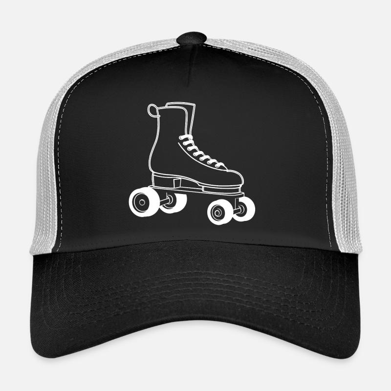 Roller Skates Drawing Trucker Cap