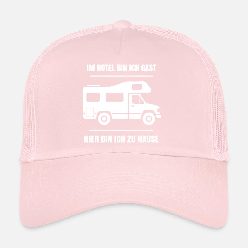 Cooler Dauercamper Spruch Wohnmobil Zuhause Trucker Cap