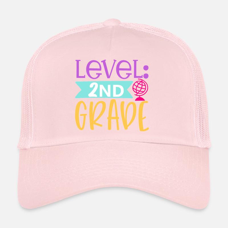 Level 2nd Grade Unlocked - Back to School Trucker Cap