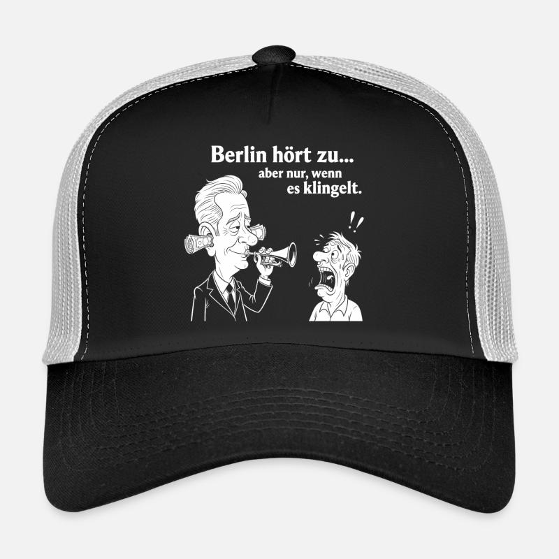 Berlin hört zu - Trucker Cap - Schwarz/Steingrau