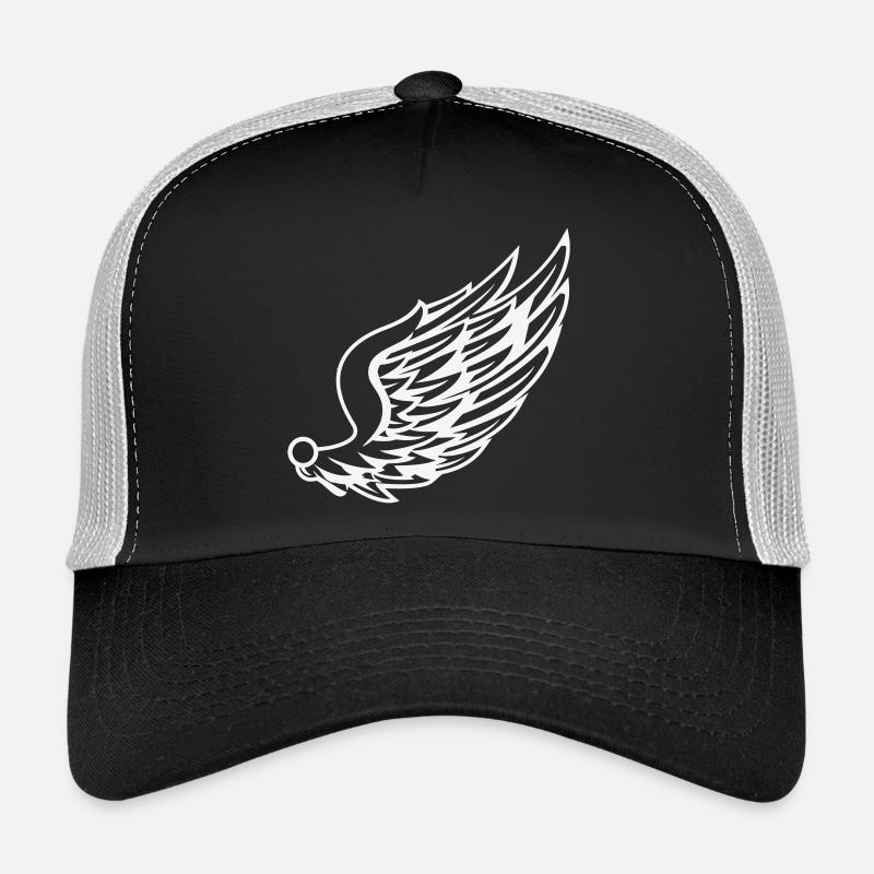 Ailes avec dessin de plumes dynamiques Casquette trucker 